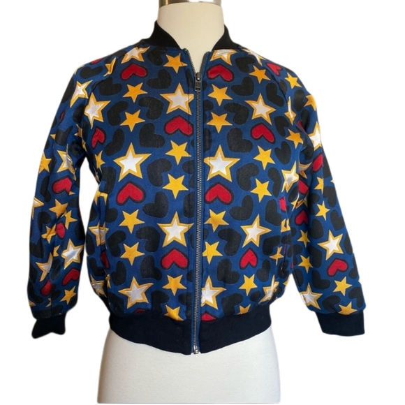 Stella Mcartney Kids Hearts & Stars Bomber Jacket 10 Years Old